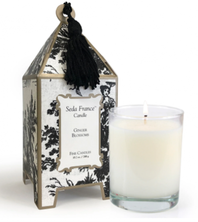 GINGER BLOSSOMS CLASSIC TOILE PAGODA BOX CANDLE
