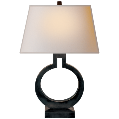 RING FORM SMALL TABLE LAMP / BRONZE 
