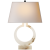 RING FORM LARGE TABLE LAMP / ALABASTER 