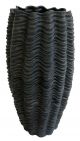 CERAMIC LINED VASE BLACK L