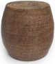 DRUM RATTAN SIDE TABLE 