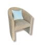 LUNA NOUGAT HIGH BACK ARMCHAIR 