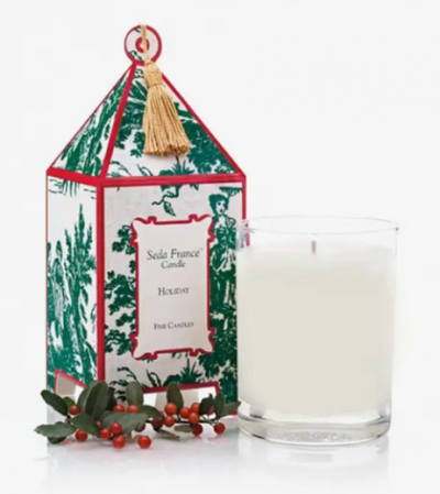 HOLIDAY CLASSIC TOILE PAGODA BOX CANDLE